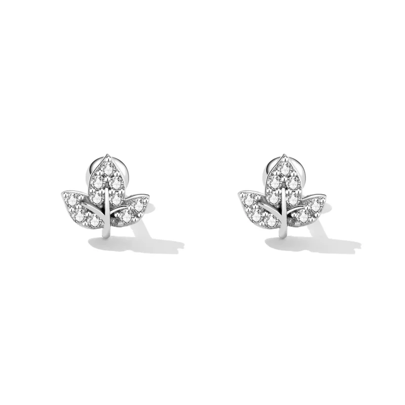 (immagine per) Orecchini a Lobo tipo Pandora Piccole foglie - SCE1459 - Visualizza 2