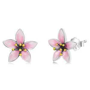 (immagine per) Orecchini a Lobo tipo Pandora Rosa Sakura - SCE1273