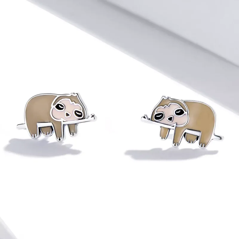 (immagine per) Orecchini a Lobo tipo Pandora Simpatico bradipo - SCE1280 - Visualizza 2