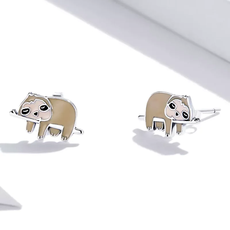 (immagine per) Orecchini a Lobo tipo Pandora Simpatico bradipo - SCE1280 - Visualizza 3