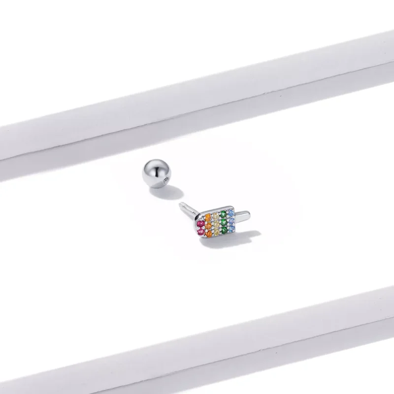(immagine per) Orecchini a Lobo tipo Pandora Summer Sweetheart - Gelato - BSE491-A - Visualizza 2