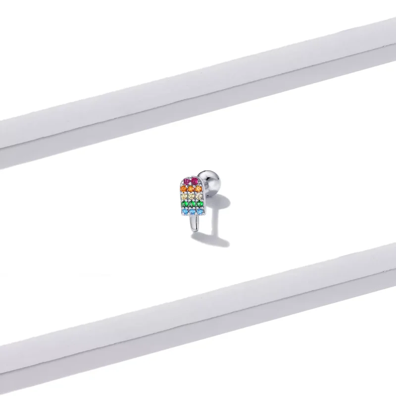 (immagine per) Orecchini a Lobo tipo Pandora Summer Sweetheart - Gelato - BSE491-A - Visualizza 4