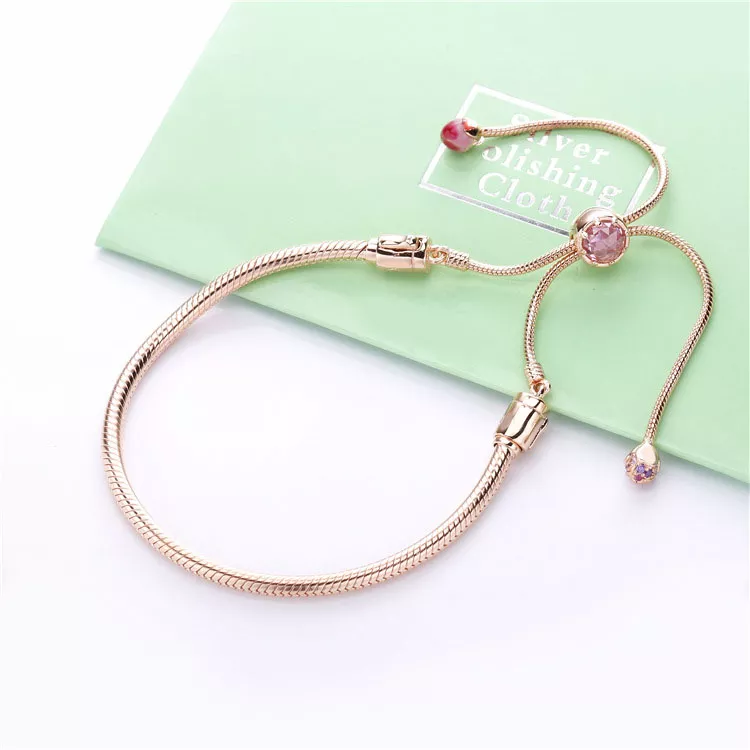 (immagine per) Bracciale Rigido PANDORA Fiore di pesco in fiore 588093NCCMX - Visualizza 2