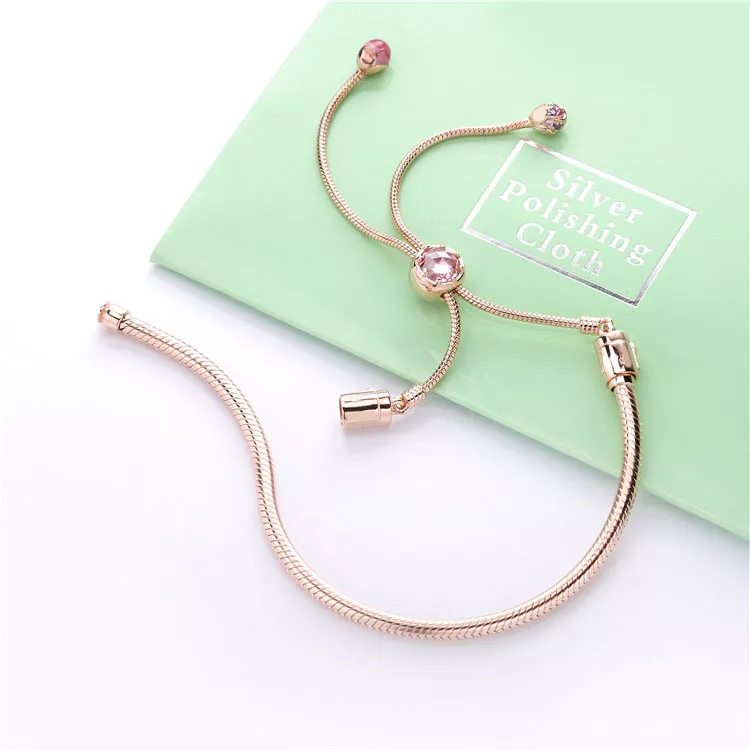 (immagine per) Bracciale Rigido PANDORA Fiore di pesco in fiore 588093NCCMX - Visualizza 3
