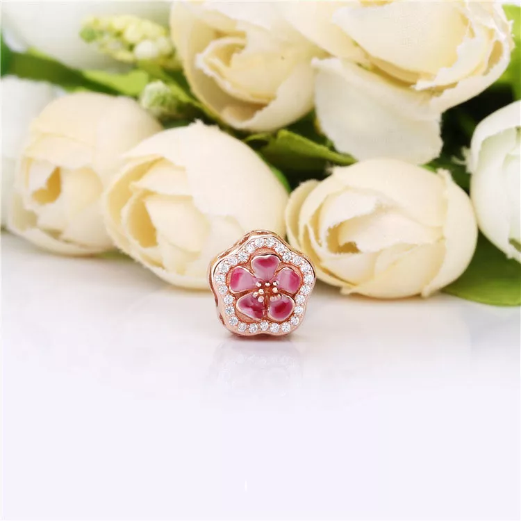 (immagine per) Charm PANDORA Fiore Fresco Fiore Di Pesco 788079CZ - Visualizza 2