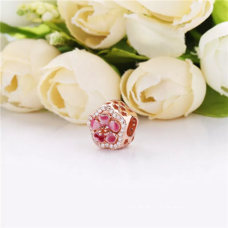 (immagine per) Charm PANDORA Fiore Fresco Fiore Di Pesco 788079CZ - Visualizza 3