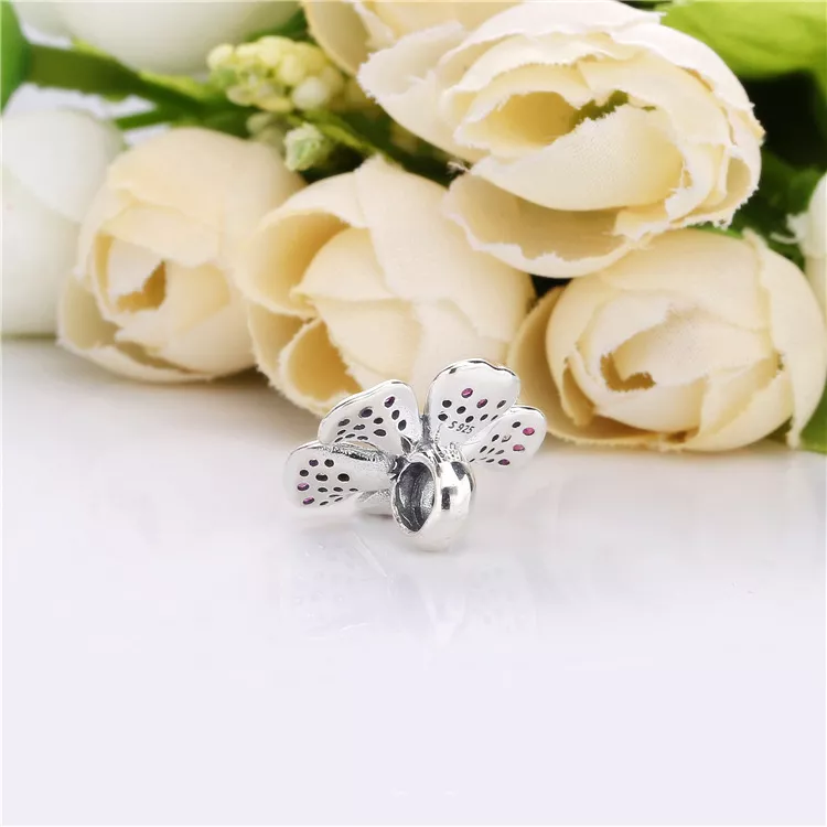 (immagine per) Charm PANDORA Fiore grande fiore di pesco 798073NCCMX - Visualizza 4