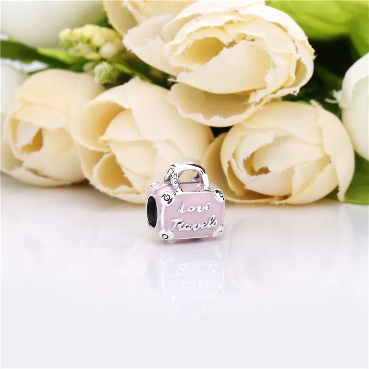 (immagine per) Charm PANDORA Valigia Rosa 798063EN124 - Visualizza 2