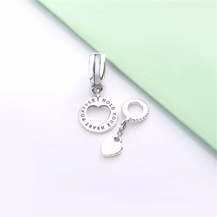 (immagine per) Charm pendente PANDORA Tieni il cuore spezzato 798115 - Visualizza 3