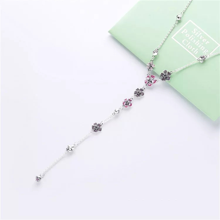 (immagine per) Collana PANDORA Fiore di pesco in fiore 398074NCCMX - Visualizza 3