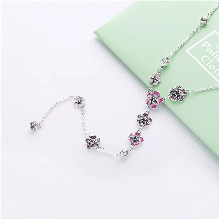 (immagine per) Collana PANDORA Fiore di pesco in fiore 398074NCCMX - Visualizza 4