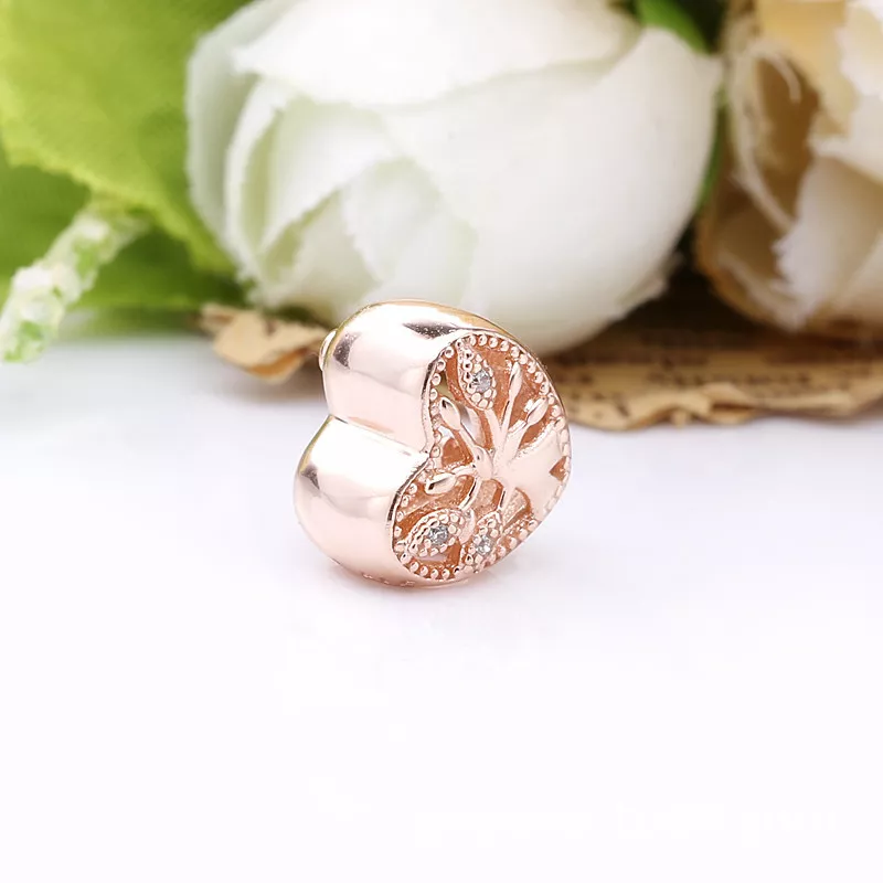 (immagine per) Charm a cuore con albero della vita openwork - 788826C01 - Visualizza 4