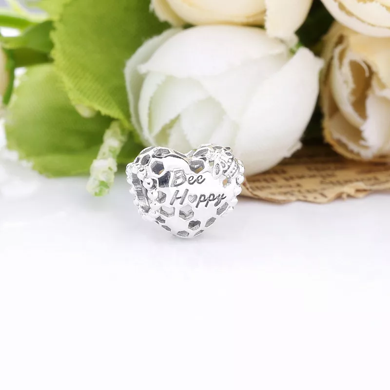 (immagine per) Charm a cuore Nido d'Ape Bee Happy (Sii felice) - 798769C00 - Visualizza 2