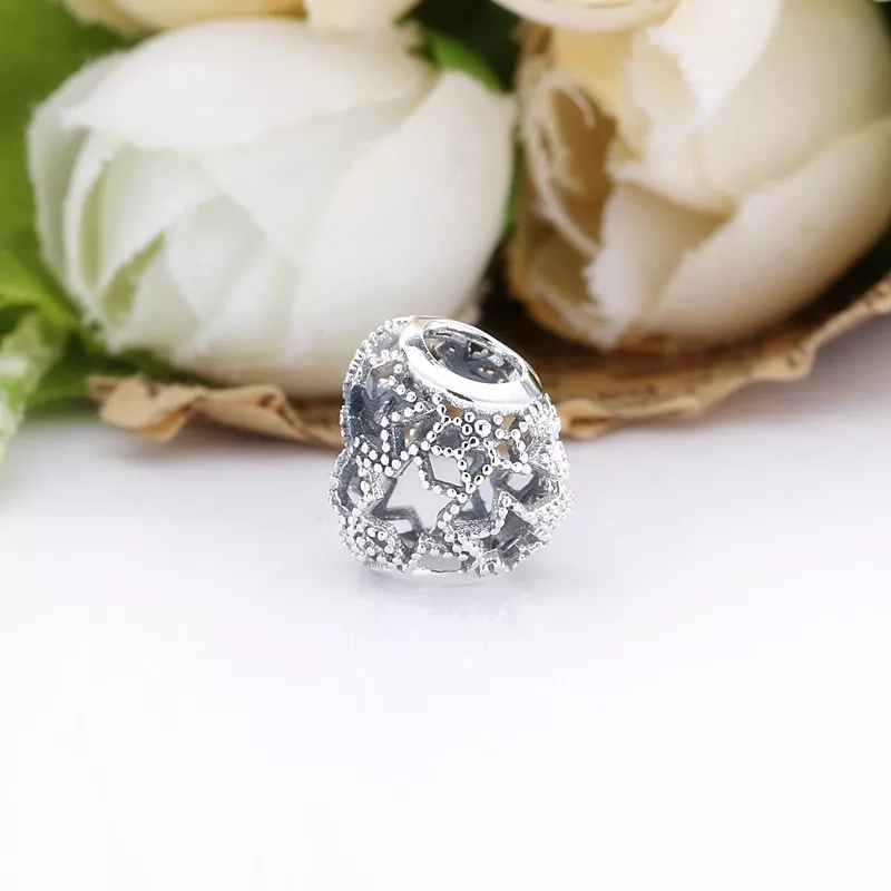(immagine per) Charm Cuore e stelle openwork - 798462C00 - Visualizza 4