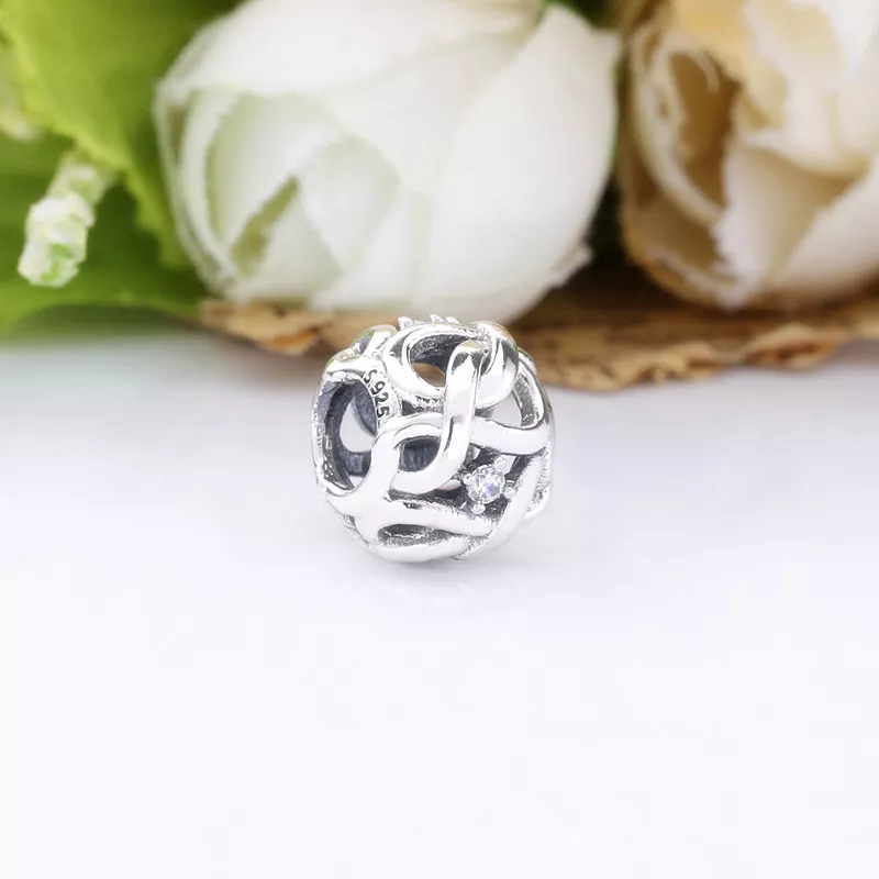 (immagine per) Charm Infinito openwork intrecciato - 798824C01 - Visualizza 5