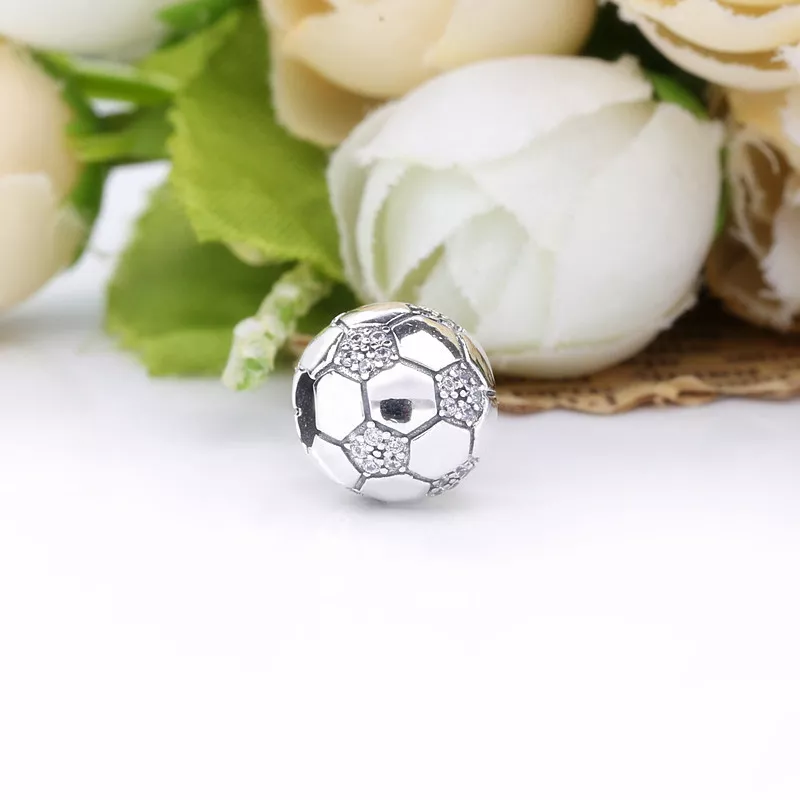 (immagine per) Charm Pallone da calcio scintillante - 798795C01 - Visualizza 2