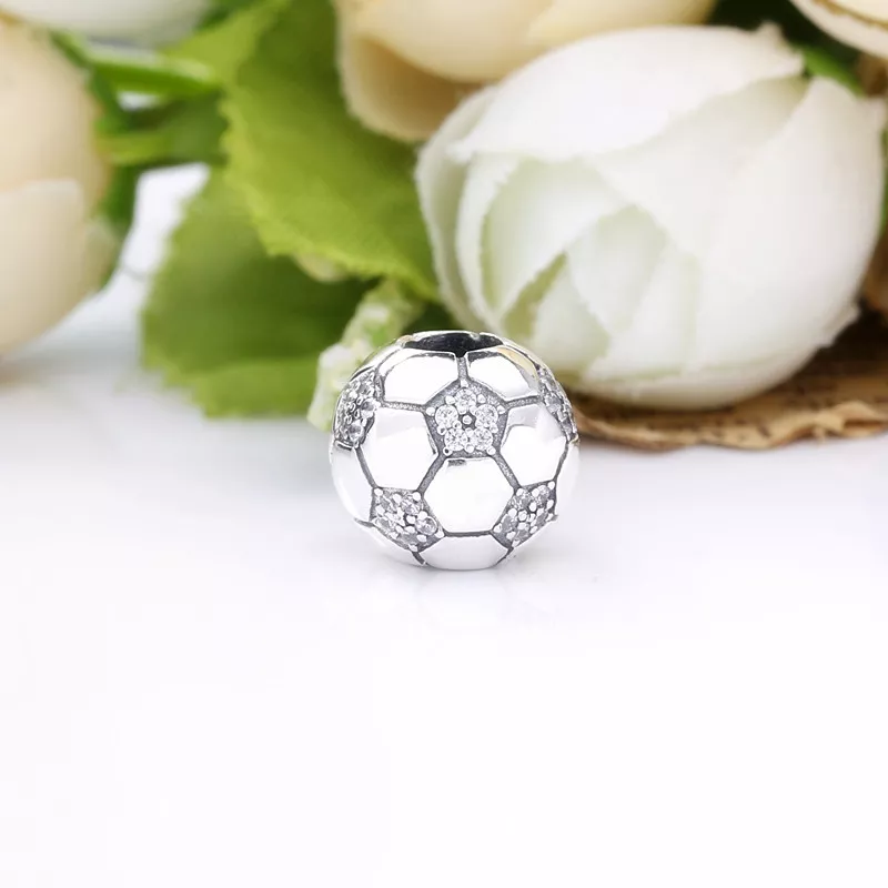 (immagine per) Charm Pallone da calcio scintillante - 798795C01 - Visualizza 3