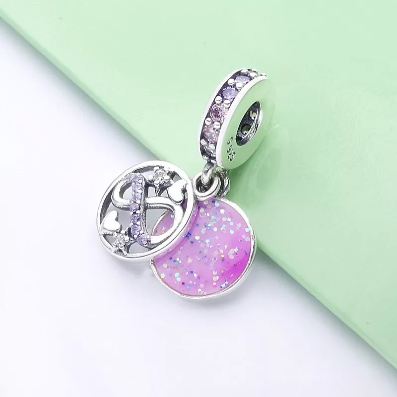 (immagine per) Charm pendente Infinito con cuori e stelle sfavillante - 798829C01 - Visualizza 3