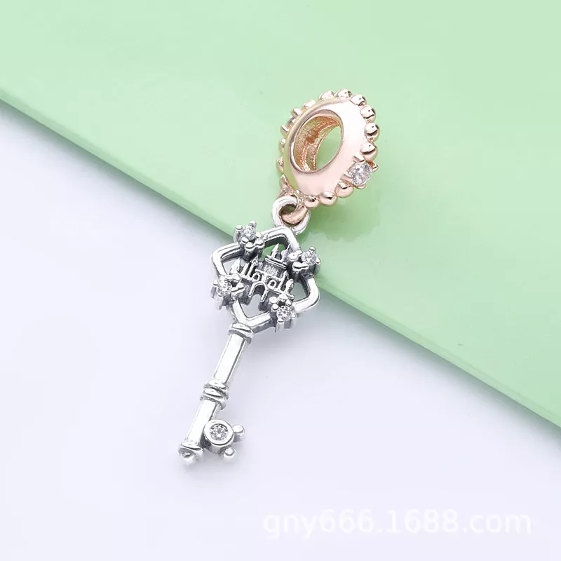 (immagine per) Charm pendente PANDORA Disney Darks Chiave in ROSE GOLD - 788226CZ - Visualizza 2
