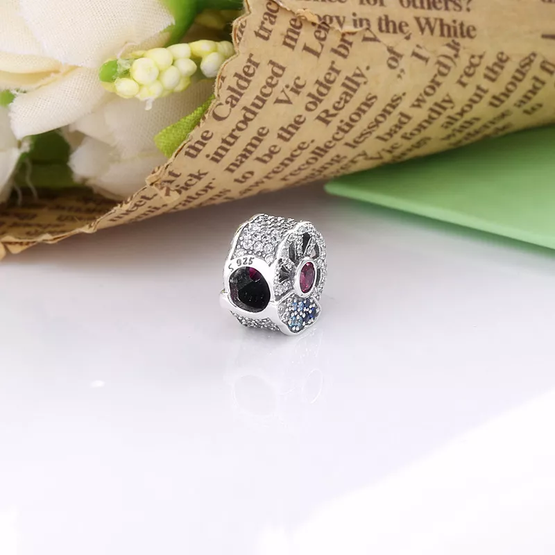 (immagine per) Charm PANDORA ventaglio blu e rosa - 798178CZMX - Visualizza 4