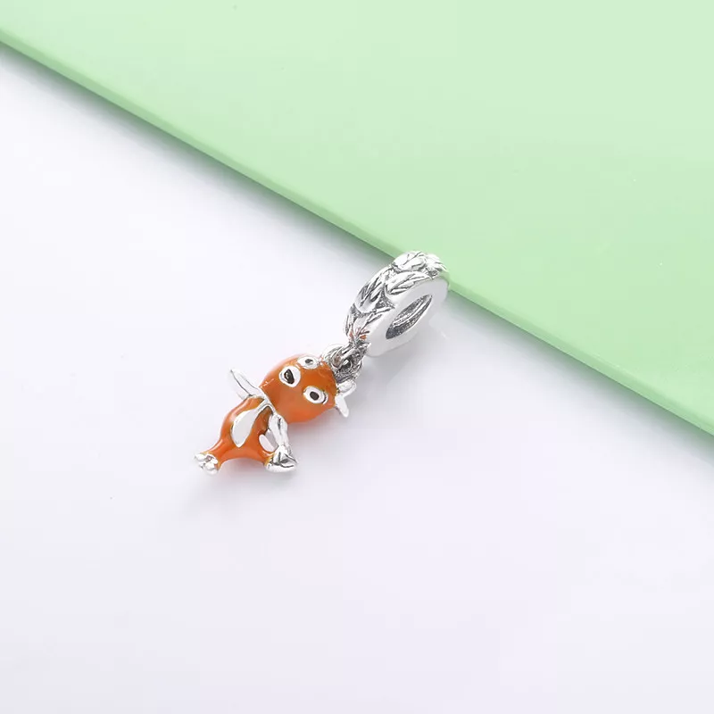 (immagine per) Charm pendente PANDORA Disney uccello arancione - 798877C01 - Visualizza 2