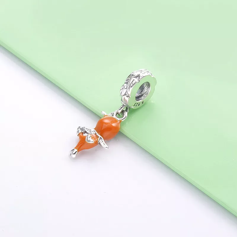 (immagine per) Charm pendente PANDORA Disney uccello arancione - 798877C01 - Visualizza 4