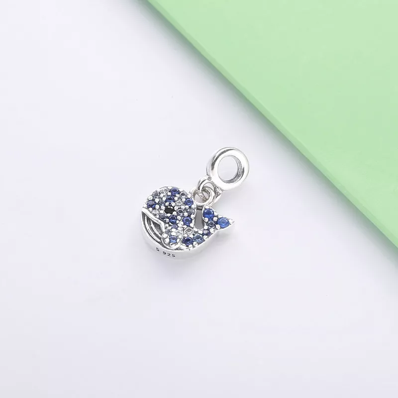 (immagine per) Mini Charm pendente PANDORA La mia balena blu - 798972C01 - Visualizza 2
