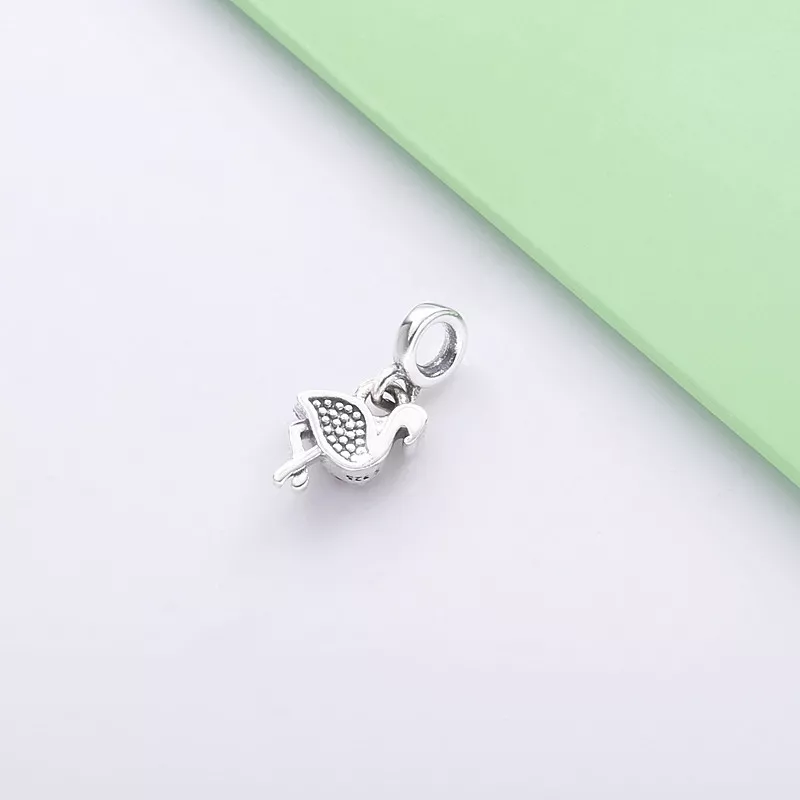 (immagine per) Mini Charm pendente PANDORA Il mio fenicottero rosa - 798982C01 - Visualizza 3