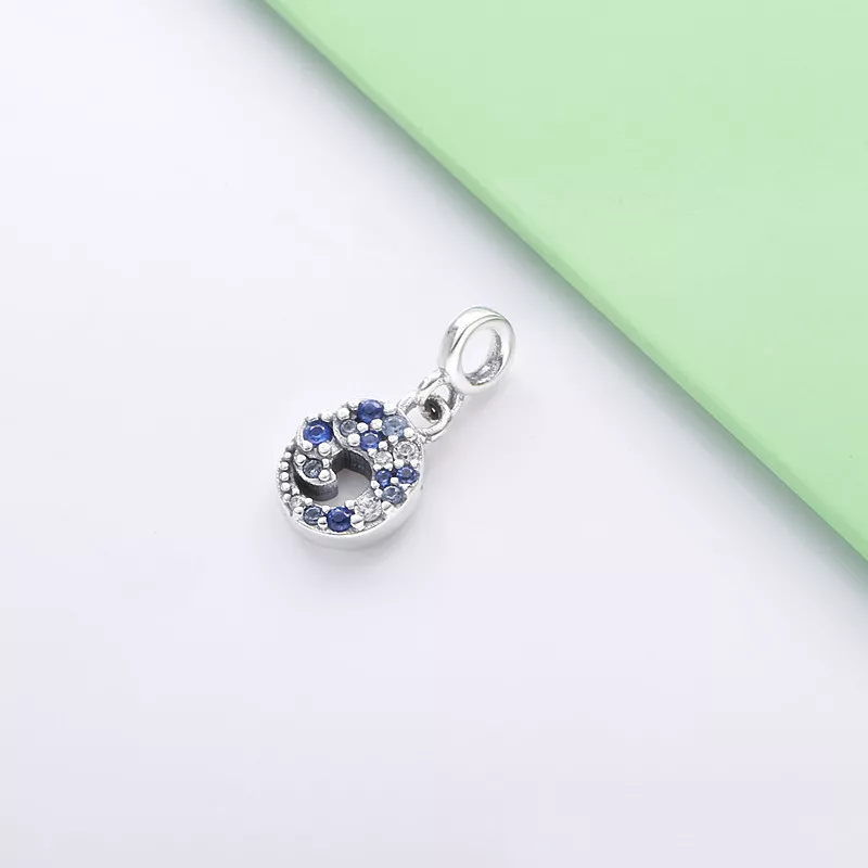 (immagine per) Mini Charm pendente PANDORA La mia onda dell’oceano blu - 799010C01 - Visualizza 2