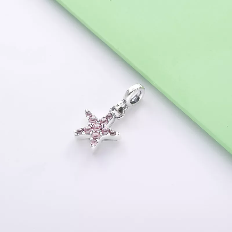 (immagine per) Mini Charm pendente PANDORA La mia stella marina rosa - 799011C01 - Visualizza 2