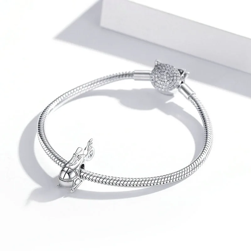 (immagine per) Charm tipo Pandora Piccolo elicottero - SCC1699 - Visualizza 3