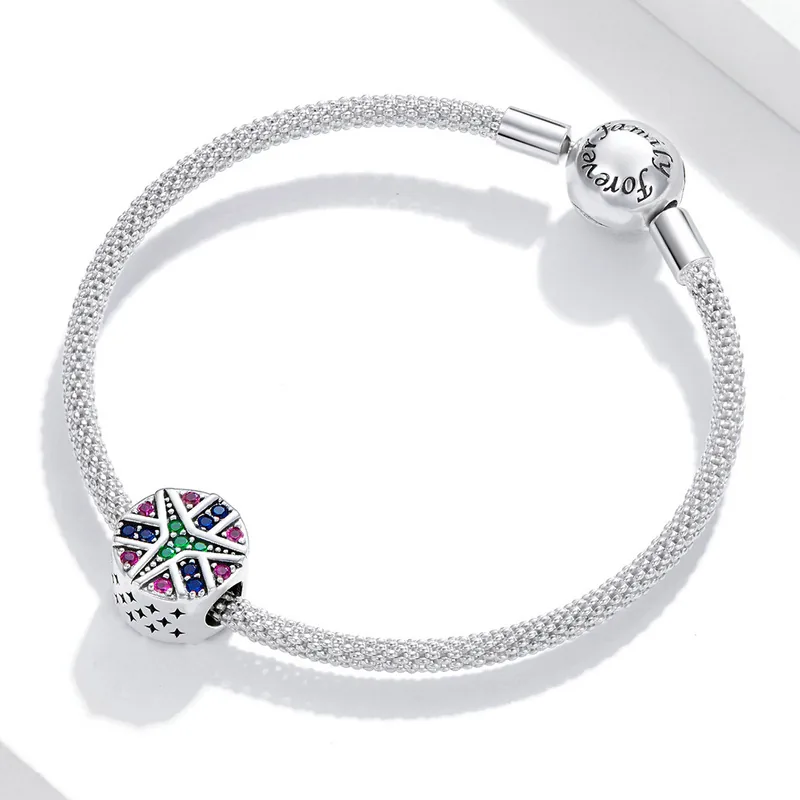 (immagine per) Charm tipo Pandora Stella della fortuna colorata - SCC1683 - Visualizza 4