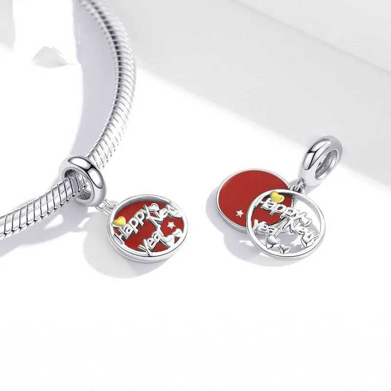 (immagine per) Charm Pendente tipo Pandora Buon Anno - SCC1718 - Visualizza 2