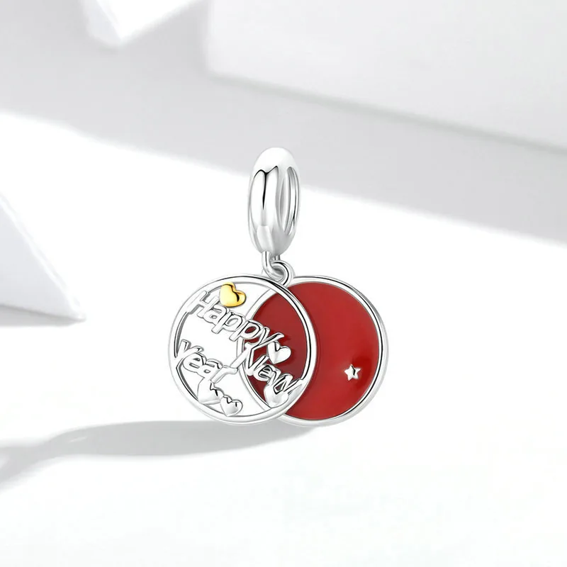 (immagine per) Charm Pendente tipo Pandora Buon Anno - SCC1718 - Visualizza 3