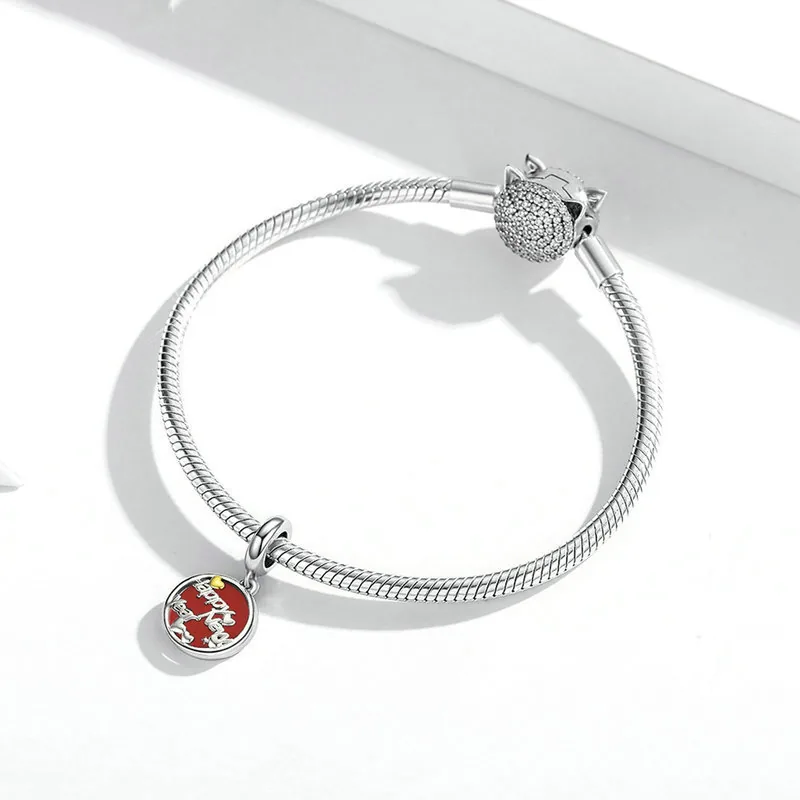 (immagine per) Charm Pendente tipo Pandora Buon Anno - SCC1718 - Visualizza 4