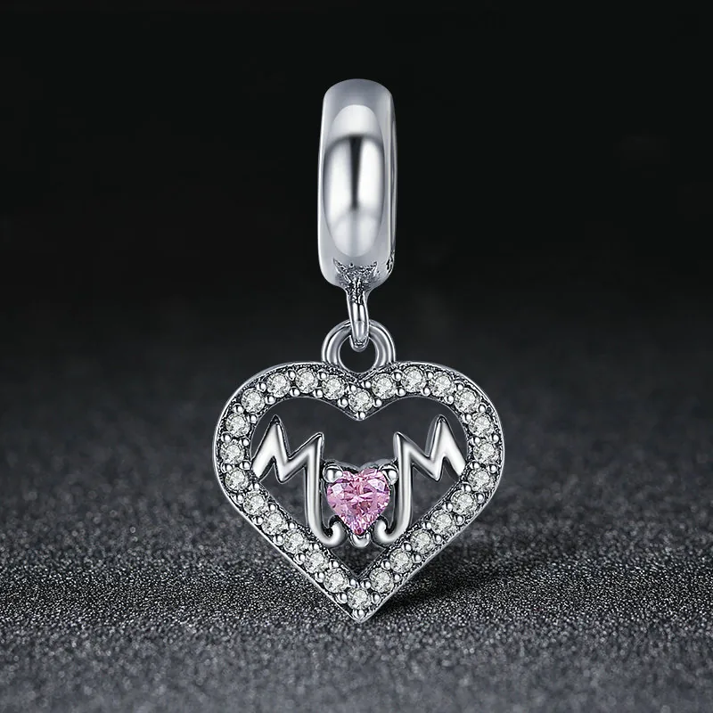 (immagine per) Charm Pendente tipo Pandora Cuore di mamma - SCC392 - Visualizza 2
