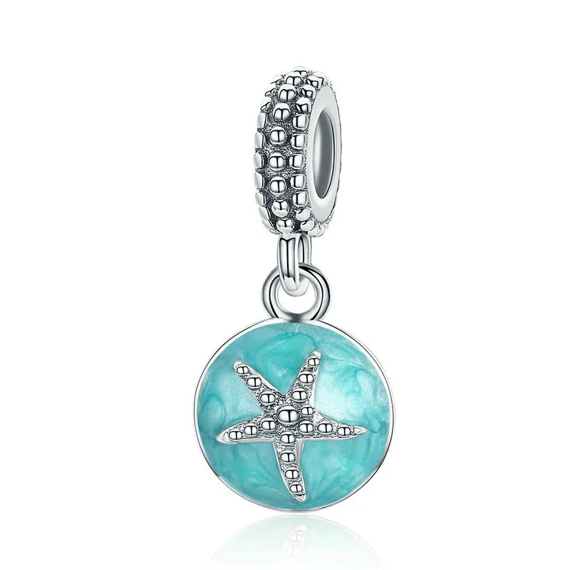 (immagine per) Charm Pendente tipo Pandora Stile estivo blu mare - SCC136