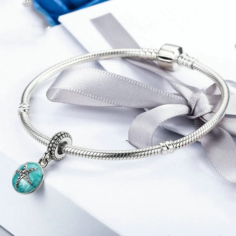 (immagine per) Charm Pendente tipo Pandora Stile estivo blu mare - SCC136 - Visualizza 6