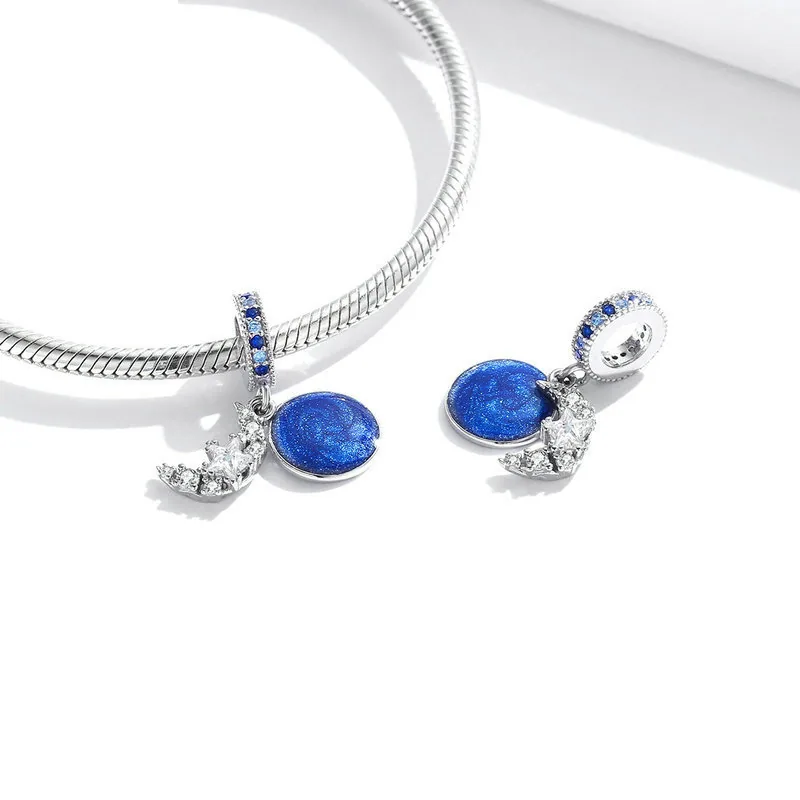 (immagine per) Charm Pendente tipo Pandora Ti Amo Luna - BSC331 - Visualizza 2