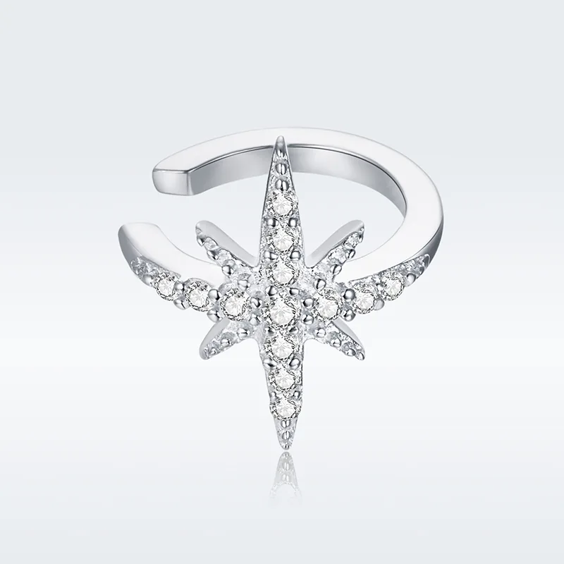(immagine per) Orecchio Clip tipo Pandora Stella - SCE999-A - Visualizza 3