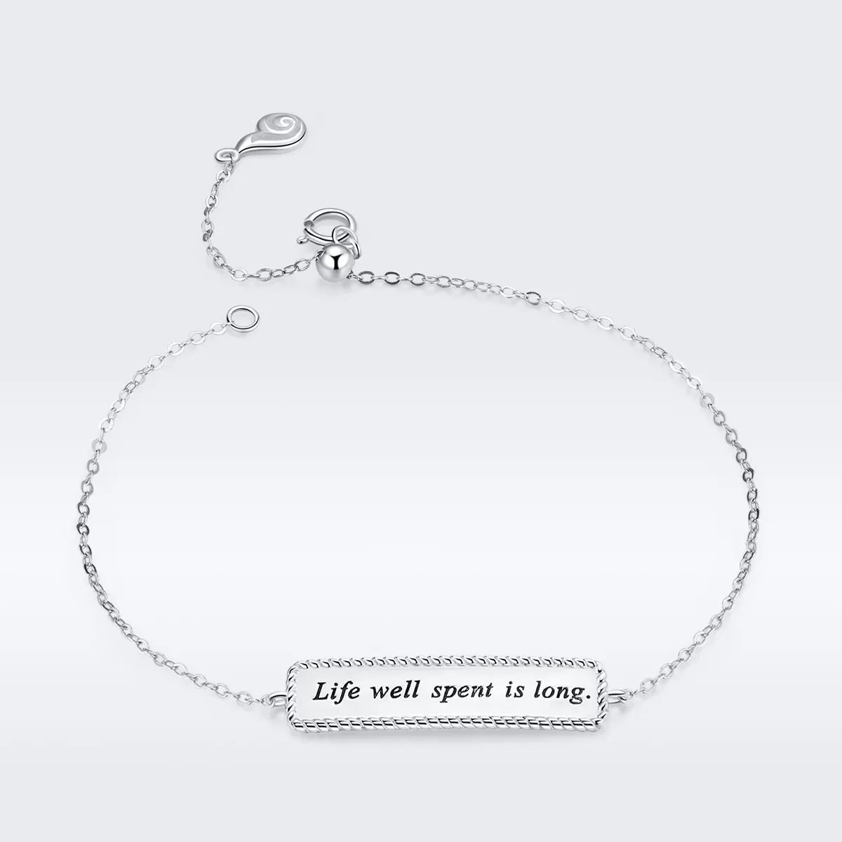 bracciale tipo pandora la vita ben spesa è lunga bsb039