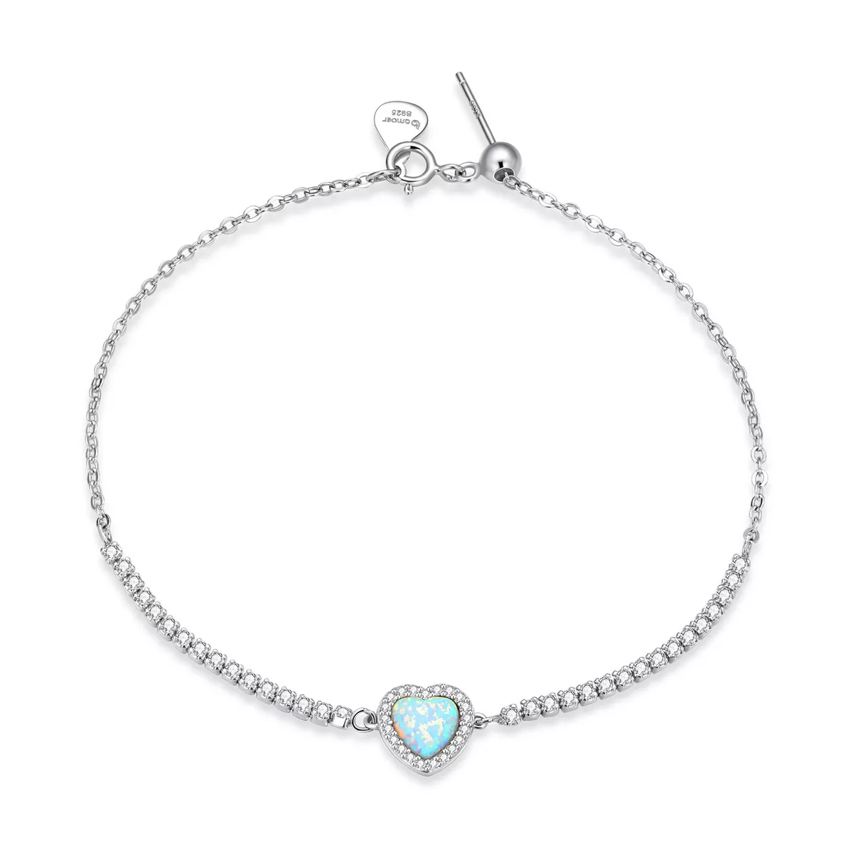 bracciale tipo pandora opale amore bsb086