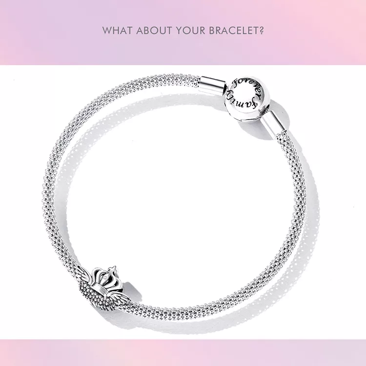 (immagine per) Charm tipo Pandora Corona delicata - SCC2260 - Visualizza 7