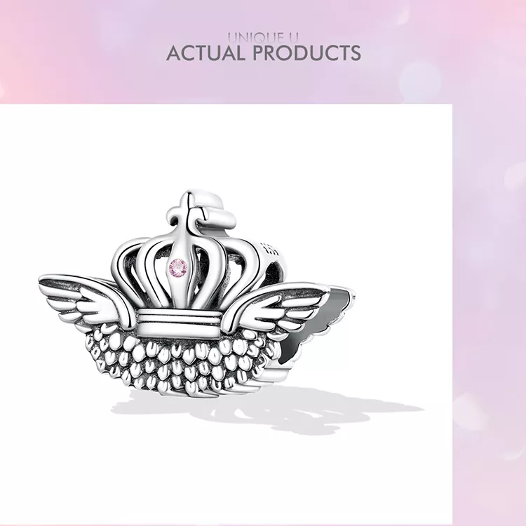 (immagine per) Charm tipo Pandora Corona delicata - SCC2260 - Visualizza 8
