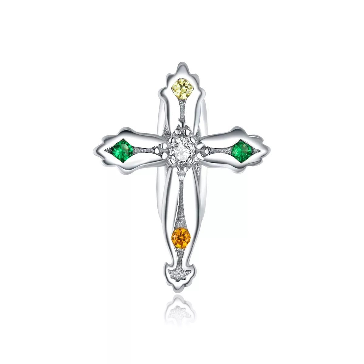 charm tipo pandora croce del ringraziamento bsc343