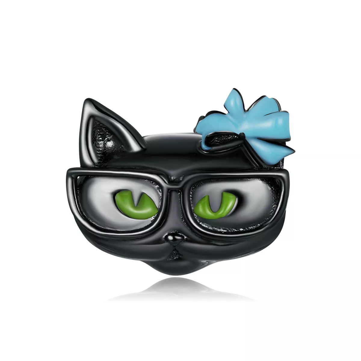 charm tipo pandora fantastico gatto nero scc2086