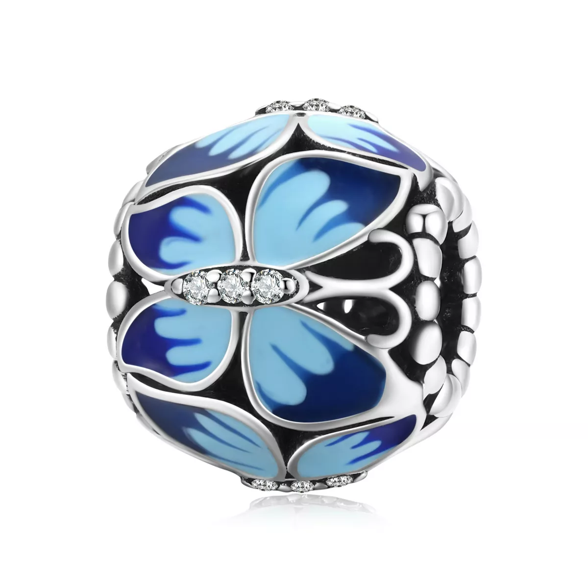 charm tipo pandora farfalla retrò scc1977