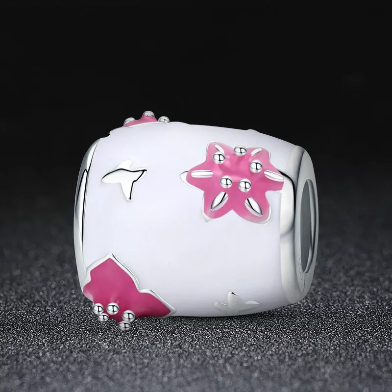(immagine per) Charm tipo Pandora Fiori e Farfalle - SCC446 - Visualizza 2