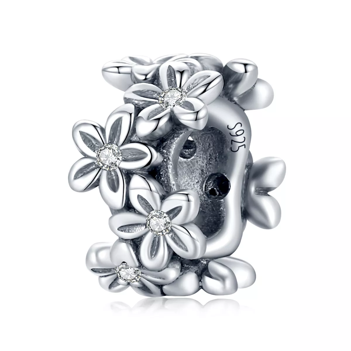 charm tipo pandora fiori retrò scc1938
