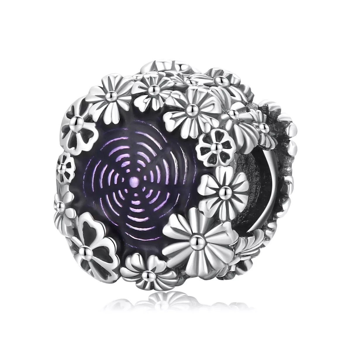 charm tipo pandora fiori retrò scc2096
